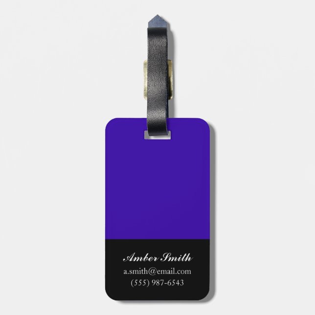 Graphic Geo Luggage Tag (Back Vertical)