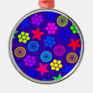 Graphic Geo Metal Ornament