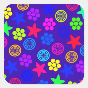 Graphic Geo Square Sticker