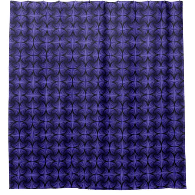 Graphic Geometric 3D Scallop Fan Purple (Front)