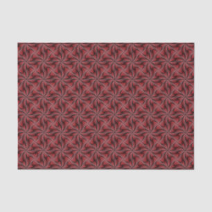 Graphic Geometric 3D Spiral Twist Red Tissue Paper