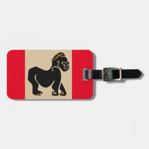 Graphic  GORILLA - Ape - Primate - Wildlife- Luggage Tag