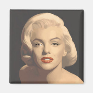 Graphic Grey Marilyn Magnet