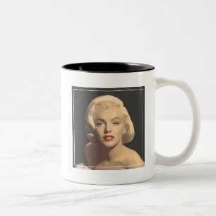 Graphic Grey Marilyn Two-Tone Coffee Mug