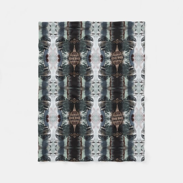 Graphic handmade fleece blanket (Front)