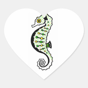 Graphic - I love SEAHORSES - Marine - Ocean  Heart Sticker