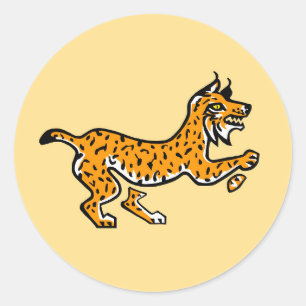 Graphic Iberian LYNX -Conservation - Ecology - Classic Round Sticker