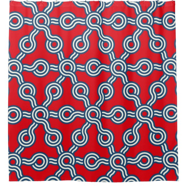 graphic lattice seamless pattern with hexagons gri (Front)