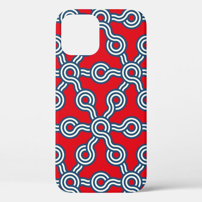 graphic lattice seamless pattern with hexagons gri Case-Mate iPhone case (Back)
