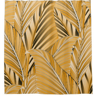 graphic leaves exotic foliage seamless pattern in