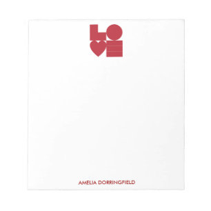 Graphic Love Notepad