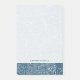Graphic Map of Boston Post-it Notes