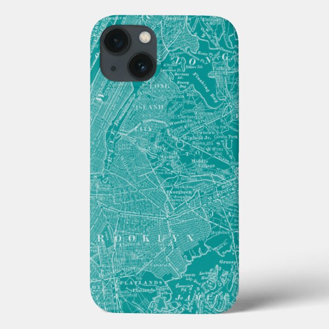 Graphic Map of New York Case-Mate iPhone Case (Back)