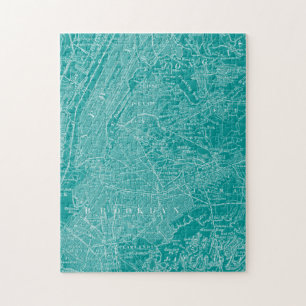 Graphic Map of New York Jigsaw Puzzle
