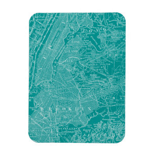 Graphic Map of New York Magnet