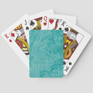 Graphic Map of New York Playing Cards