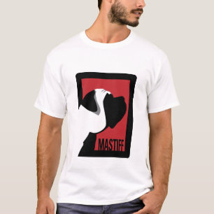 Graphic Mastiff and Words 2-sided T-Shirt