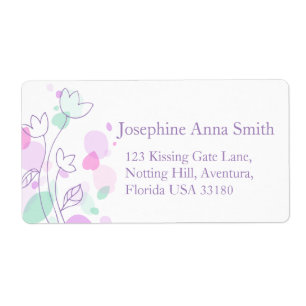 Graphic modern wedding return reply large address
