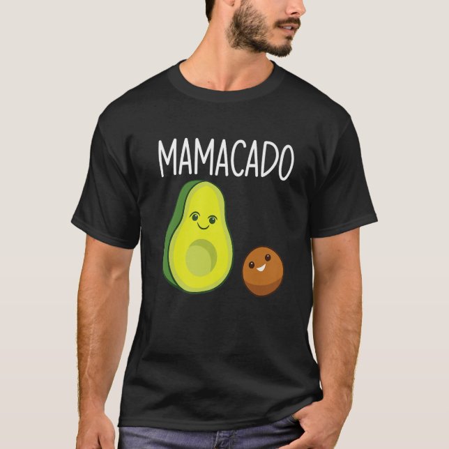 Graphic of Mamacado Papacado for Avocado   3 T-Shirt (Front)