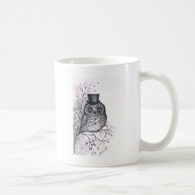 Graphic owl coffee mug (Right)