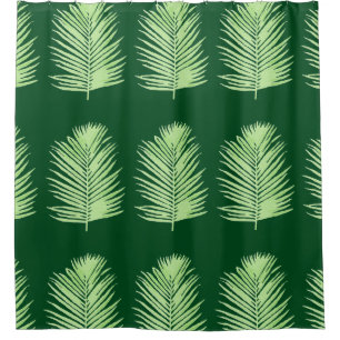 graphic palm tree leaves green