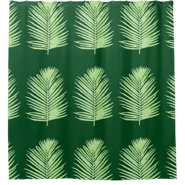 graphic palm tree leaves green (Front)