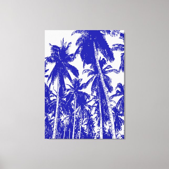Graphic Palm Trees Design Canvas Print (Front)