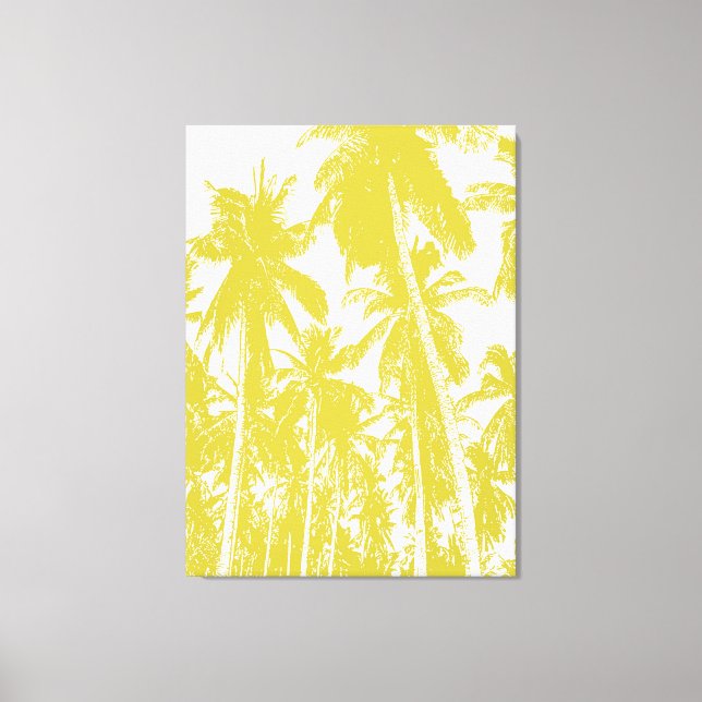 Graphic Palm Trees Design Canvas Print (Front)
