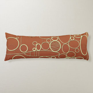 Graphic pattern body pillow