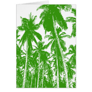 Graphic Pattern of Palm Trees Design