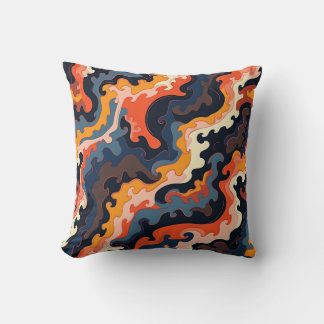 graphic patterns throw pillow