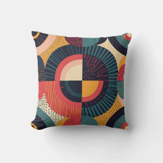 graphic patterns throw pillow