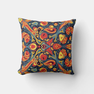graphic patterns throw pillow