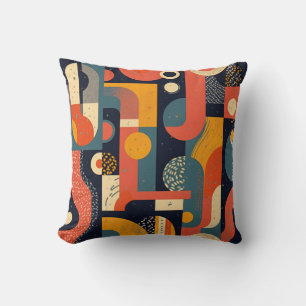 graphic patterns throw pillow