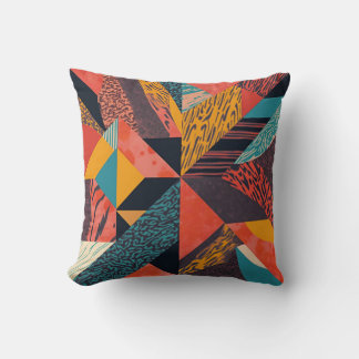 graphic patterns throw pillow
