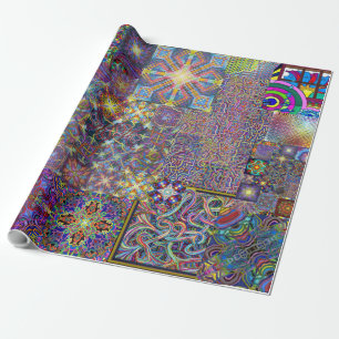Graphic Psychedelia Wrapping Paper