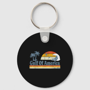 Graphic Retro Gulf Of Usa America Never Forget 70s Keychain