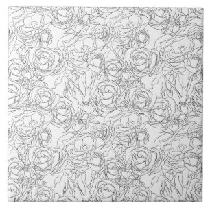 Graphic Rose Tile