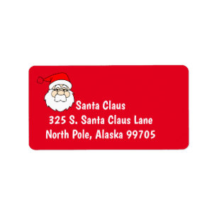 graphic Santa in red Label