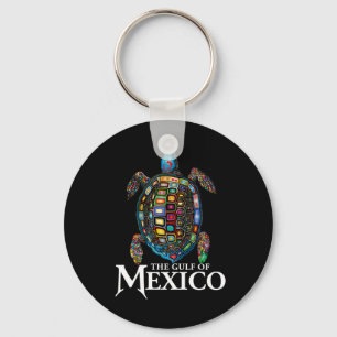 Graphic Sea Turtle Gulf Of Mexico Never Forget Ant Keychain