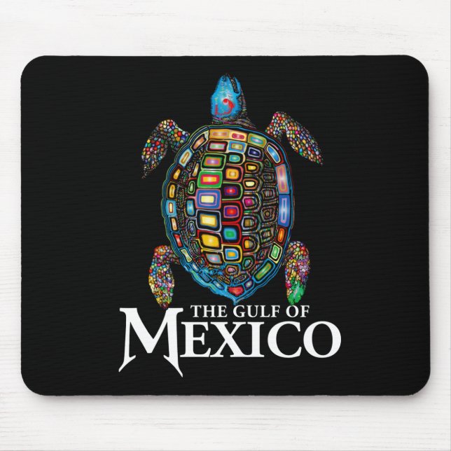 Graphic Sea Turtle Gulf Of Mexico Never Forget Ant Mouse Pad (Front)