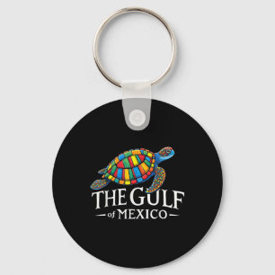 Graphic Sea Turtle Gulf Of Mexico Never Forget Tru Keychain