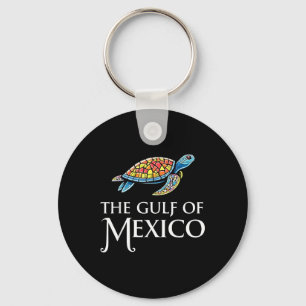 Graphic Sea Turtle Gulf Of Mexico Never Forget Tru Keychain