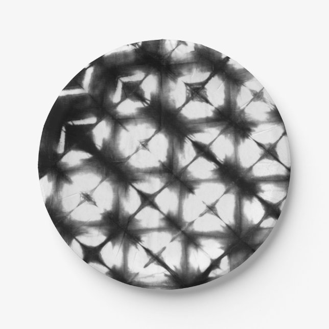 Graphic Shibori I Paper Plate (Front)