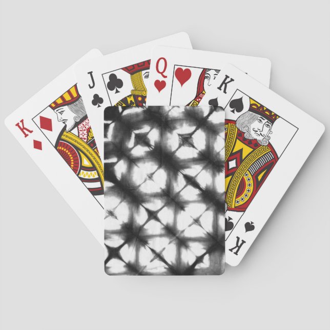 Graphic Shibori I Playing Cards (Back)