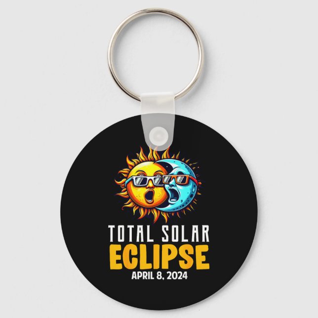 Graphic Shirt Total Solar Eclipse Usa Sun Keychain (Front)