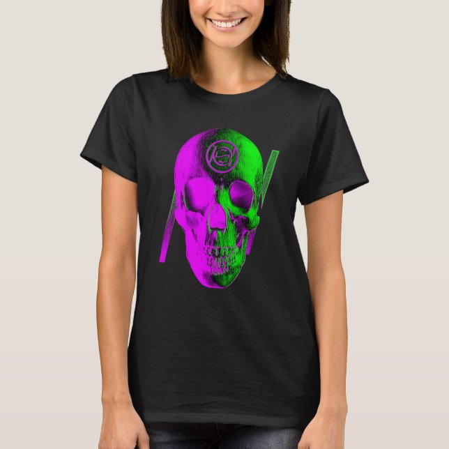Graphic Skull Purple T-Shirt (Front)