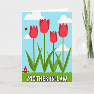 Graphic Spring Mothers Day Card
