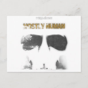 Graphic Stencil: Mostly Human Postcard