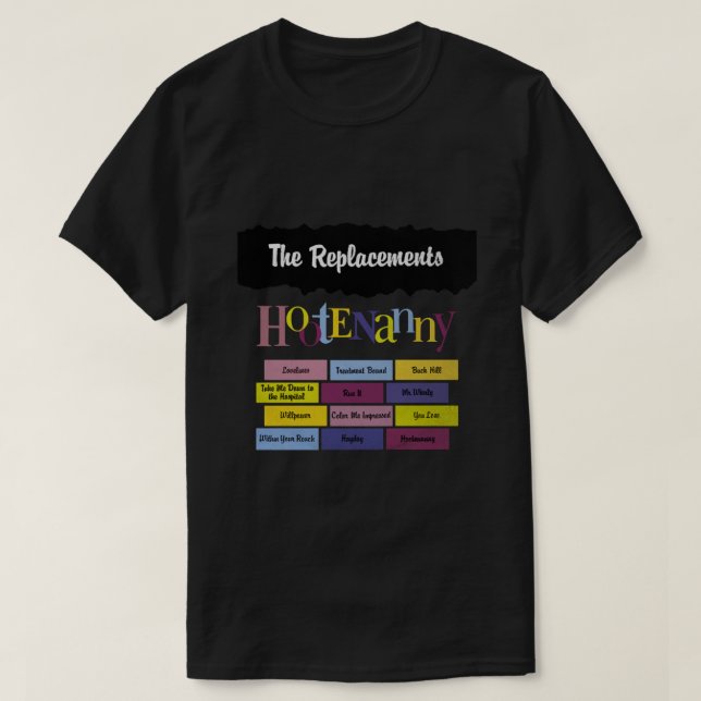 Graphic The Replacements Logo Music Rock Band T-Shirt (Design Front)